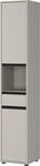 Germania Hochschrank 2203-186 GW-Lemont, in Steingrau, mit T&uuml;r- und