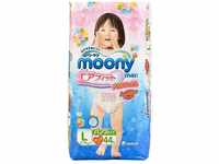 Unicharm | Diapers | Moony for Girl, underware-style, L-size, 44 Blatt...