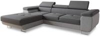 Ecksofa Divo mit Schlaffunktion, Bettkasten und Kopfteilverstellung, Polsterecke,