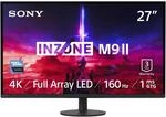 Sony INZONE M9II 27" 4K Ultra HD PC Gaming Monitor: 2160p Aufl&ouml;sung - 160Hz