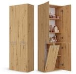 CDF Badezimmerschrank Bad Schrank Mit W&auml;schekorb Eiche Artisan Badschrank 