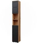 Vicco Badschrank Irma, Anthrazit mit Wabenstruktur, 30 x 192 cm