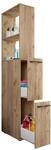 VCM Badm&ouml;bel Hochschrank 25x50x183 cm 2 T&uuml;ren Badezimmerschrank | Viel...