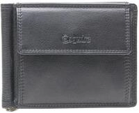 Esquire Duo Leder Dollarclip 2564-59 Schwarz Geldb&ouml;rse mit Scheinklammer
