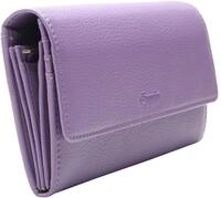 Esquire Leder Geldb&ouml;rse Peru Ladies Purse Lilac Flieder