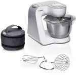 Bosch K&uuml;chenmaschine Serie 4, Knethaken, R&uuml;hr- & Schneebesen Edelstahl,