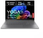 Lenovo Yoga 7i 2-in-1 Laptop | Copilot+ PC AI | 16" 2.8K OLED Display | Intel Core