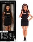 Barbie Basics-Modell 5, Sammlerpuppe mit br&uuml;netten Haaren, schwarzem Minikleid und