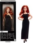 Barbie Basics-Modell 4, Sammlerpuppe mit roten Locken, schwarzem Minikleid und