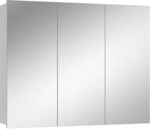 Vicco Badspiegelschrank Sola, Wei&szlig;, 100 x 79.8 cm | mit 3 T&uuml;ren, zur...