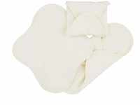 Imsevimse Waschbare Stoffbinden Slipeinlage 3er Set, weiß, Binden Regular (9 x...