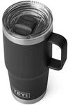 YETI Rambler Reisebecher Mit Stronghold Deckel, Black, 20 oz (591 ml)