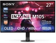 Sony INZONE M10S 27 OLED QHD PC Gaming Monitor: 1440p, 480Hz, 0.03ms GTG, DCI-P3