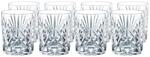 Nachtmann 8-teiliges Becher-Set, Trinkgl&auml;ser mit Schliff, Kristallglas, 288 ml,