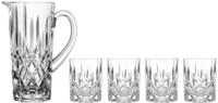Nachtmann Krugset Noblesse 4 Whiskybecher,1 Krug, 105895, Kristallglas,...