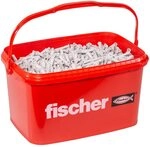 fischer Universald&uuml;bel UX 6 x 35 R, praktischer Eimer mit 2.500 Allzweckd&uuml;beln, der