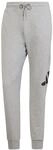 adidas Herren Essentials Big Logo French Terry Pants, medium Grey Heather/Black, L