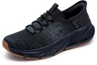Skechers Edgeride Raygo Herren-Sneaker, freih&auml;ndig, Schwarzer Strickbesatz, 41.5 EU