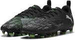 Puma Future 8 Play FG/AG JR, Unisex Fussballschuh, Puma Black-Puma Silver-Fluo Green,