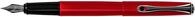 DIPLOMAT - F&uuml;llfederhalter Esteem Lack Rot - Schick und elegant - 5-Jahre-Garantie -