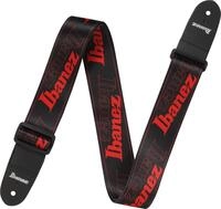 IBANEZ Strap Design Black, Red Ibanez Logos