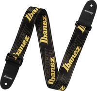 IBANEZ Strap Design Black, Yellow Ibanez Logos