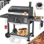 KESSER&reg; Holzkohlegrill XXL Grillwagen mit Deckel & Thermometer &ndash; gro&szlig;er BBQ