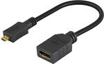 Goobay 58683 Micro HDMI Adapter/Micro-HDMI auf HDMI 2.0 Adapter f&uuml;r Go Pro/Raspberry