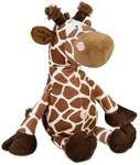 Relaxdays T&uuml;rstopper Giraffe, Stoff, f&uuml;r Boden, Sand, schwer, innen, weich,