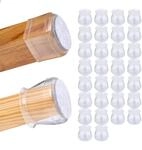 Relaxdays Stuhlbeinkappe 32er Set, Filzgleiter f&uuml;r St&uuml;hle, runde Stuhlbeinschoner,