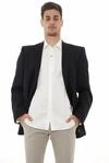 Benvenuto Black - Modern Fit - Herren Baukasten Sakko aus Super 110'S...