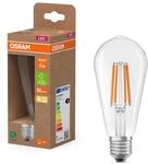 Osram LED-Lampe in klassischer Globeform, mit dekorativem LED-Filament,