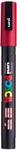 POSCA 186525 - POSCA Marker mit feiner Rundspitze, dunkelrot