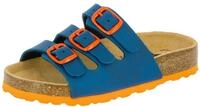 Lico Unisex Kinder BIOLINE KIDS Pantoletten, Marine/ Orange, 30 EU