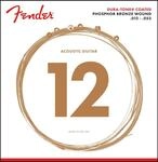 Fender 860L Phosphor Bronze Acoustic Guitar Strings Dura-Tone&reg; Coated 12-53