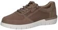 CAPRICE Comfort Damen Sneaker flach mit Rei&szlig;verschluss Low Top, Braun (Mud Comb), 38