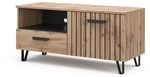Vicco Lowboard Amber, Braun, 100.2 x 48.5 cm mit Schublade und T&uuml;r, mit Ablagefach