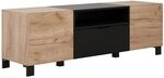 trendteam smart living - Kendo - TV-Schrank - Eiche/Schwarz - modernes TV-Lowboard -