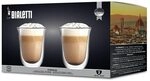 Bialetti Set 2 Becher Double Wall Firenze, 300ml, W&auml;rmeisolierung, Borosilikatglas
