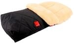 Kaiser Lammfell Fu&szlig;sack Natura, black