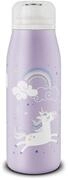 alfi KIDS ISO BOTTLE 350ml, Lila Einhorn Regenborgen, Isoliertrinkflasche Kinder