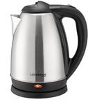 LEHMANN Elektrischer Wasserkocher Edelstahl, 2200W, 1,8 L, Schnelles Aufheizen, 360&deg;