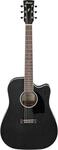 Ibanez PF16MWCE-WK Weathered Black Open Pore - Westerngitarre