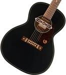 Gretsch Jim Dandy Deltoluxe Konzert Akustikgitarre, schwarzer Deckel