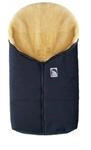 Eisb&auml;rchen 963 MA Kleiner Lammfellfu&szlig;sack in marine/blau