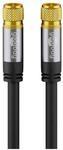 Goobay 70666 3m Satellitenkabel mit F-Stecker f&uuml;r DVB-S Receiver, 75 Ohm,