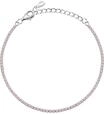 CHRIST Damen-Armband 925er Silber, recycelt Zirkonia One Size, Pink 32027307