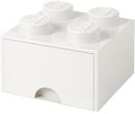 Room Copenhagen Schublade Brick drawer 4", Plastik, Wei&szlig;, 25 x 25 x 18 cm