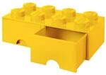 Lego Opslag Baksteen 8 met laden, Plastik, Gelb, 50,2 x 25,2 x cm, 1 Einheiten
