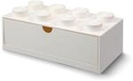 LEGO Stapelbarer Schreibtisch - Schubladen mit 8 Kn&ouml;pfen - Aufbewahrungsbox aus
